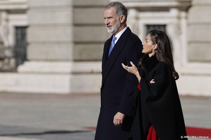 Felipe en Letizia ontvangen diplomaten voor nieuwjaarsreceptie
