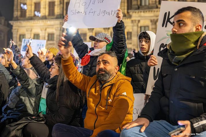 Honderden betogers bij pro-Koerdische demonstratie op de Dam