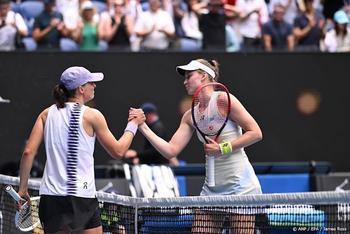 Swiatek verliest van Rybakina in kwartfinale Australian Open