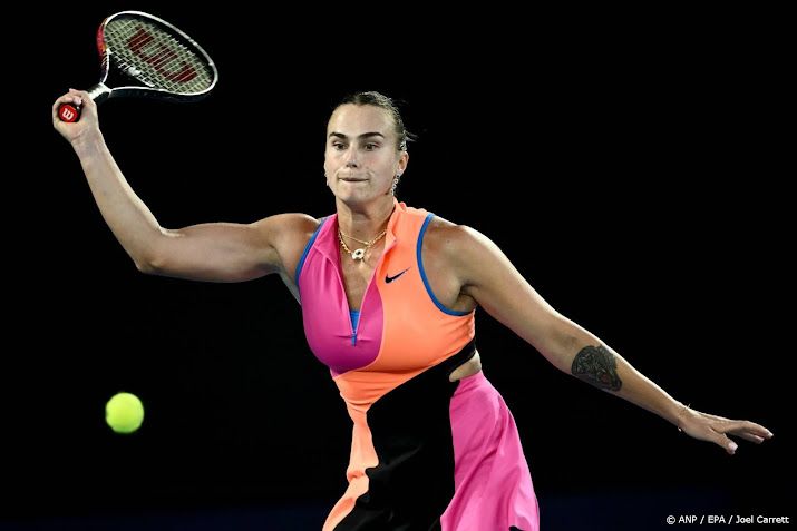 Sabalenka voor vierde jaar op rij naar finale Australian Open