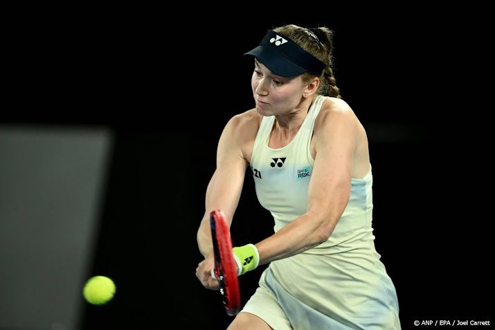 Rybakina ten koste van Pegula naar eindstrijd Australian Open 