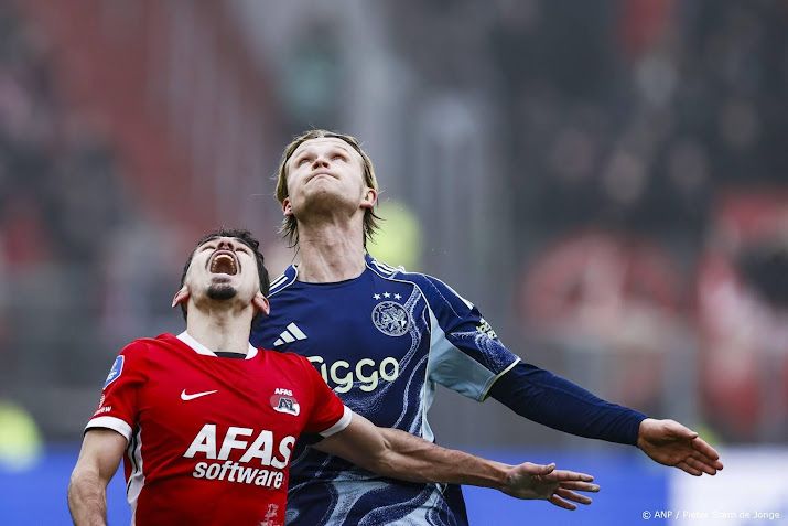 Ajax komt in slotfase langszij in uitduel met AZ 