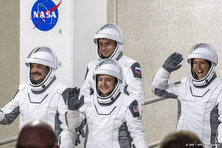 Nieuw team astronauten aangekomen op ruimtestation ISS