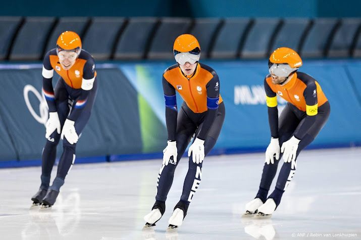 Nederlandse schaatsers missen finale op ploegenachtervolging
