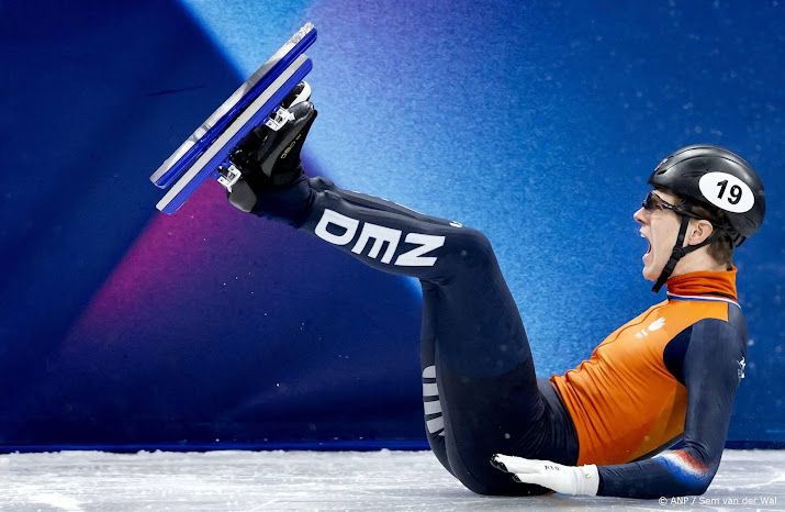 Boer traint dag na val op 500 meter weer mee bij shorttrackers