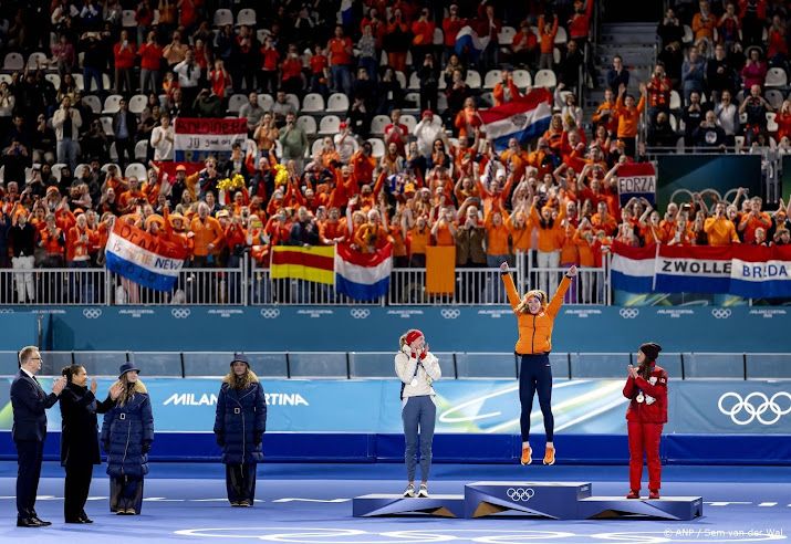 Nederland met acht keer goud op vierde plek in medaillespiegel