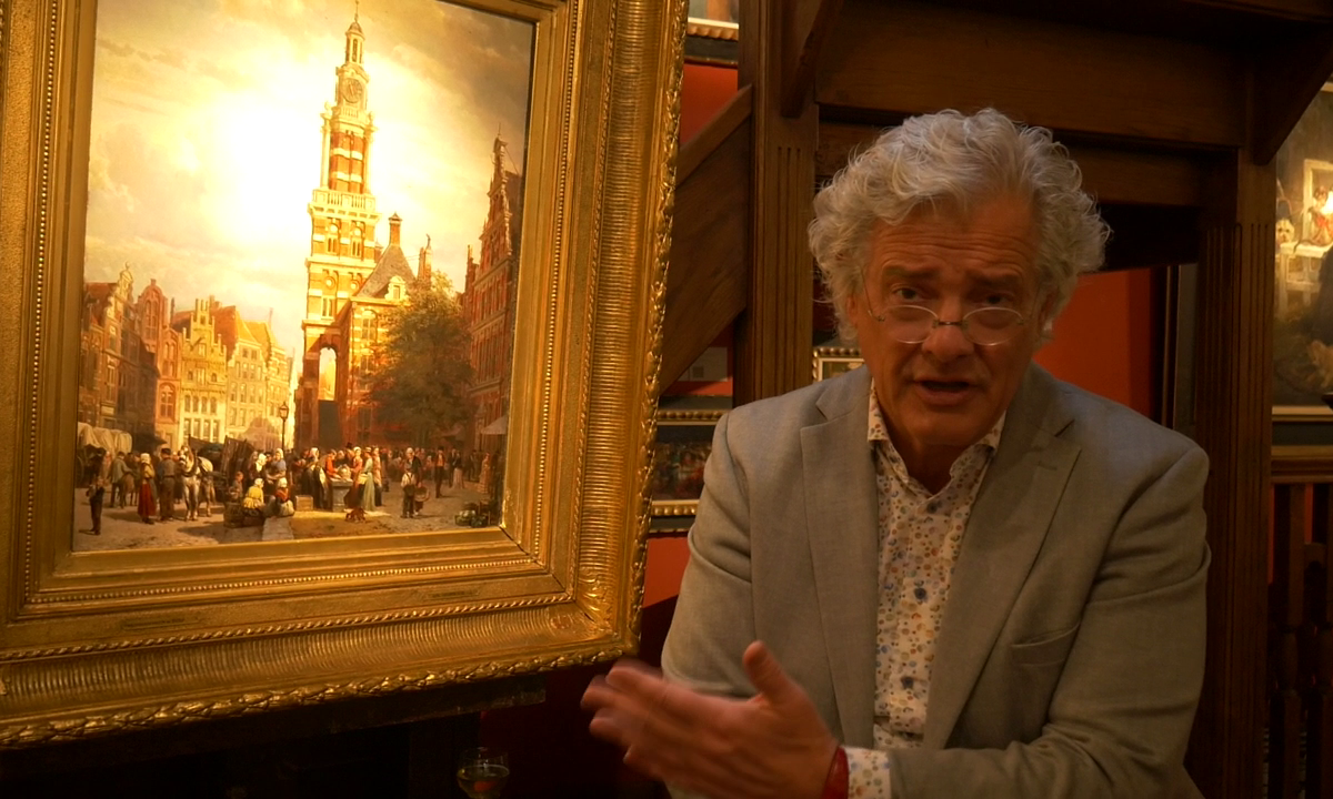 Kunsthandelaar Frank Buunk herontdekt een verloren gewaand schilderij van Cornelis Springer