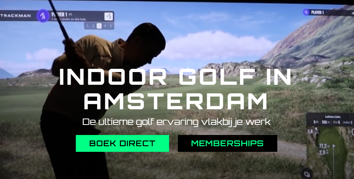 Golf proberen zonder drempels: indoor golf in Amsterdam voor starters en groepen