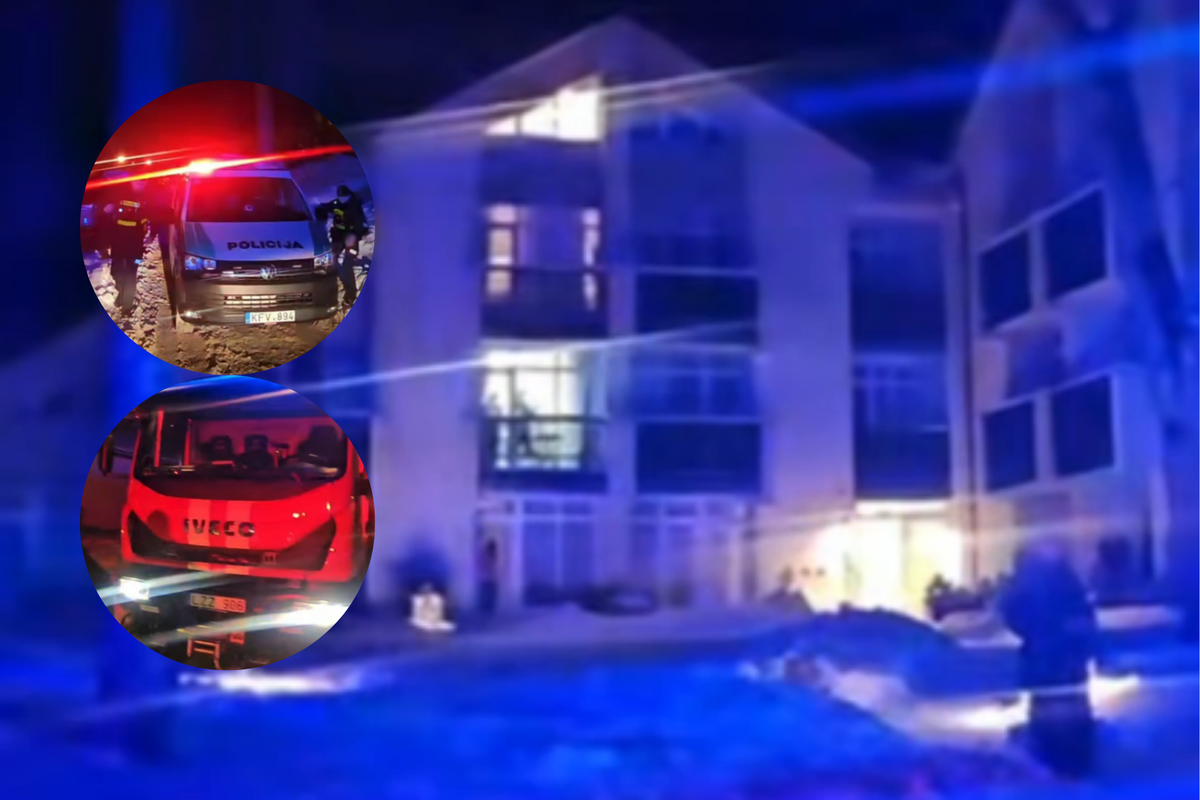 Ugniagesiams teko skubėti tikrinti situaciją Juodkrantėje