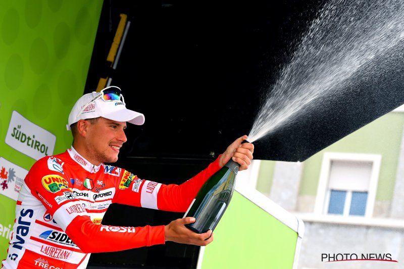 Masnada wint zesde rit in Giro, topfavoriet Roglic komt ten val