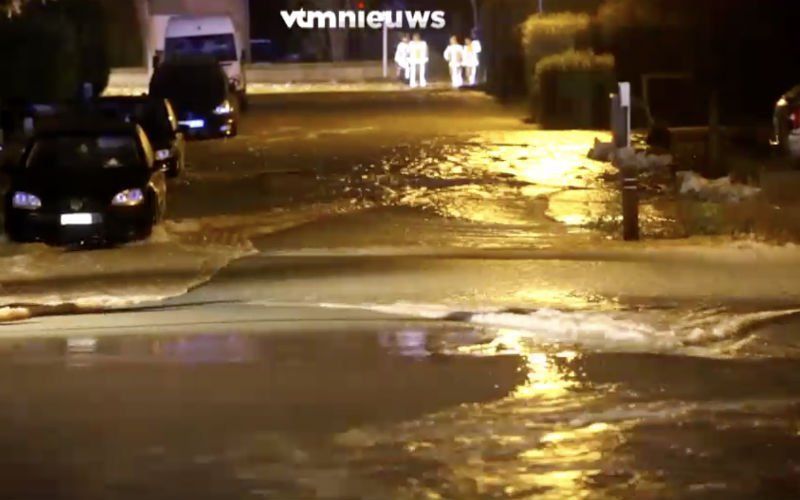 Gemeentelijk rampenplan afgekondigd in Sint-Pieters-Leeuw door enorm waterlek