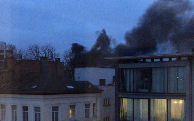 Zware brand in flatgebouw in centrum van Antwerpen