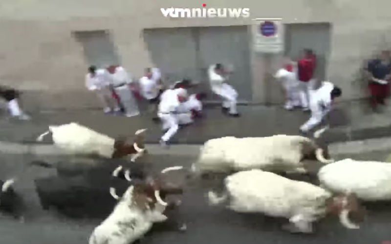 Tal van gewonden tijdens stierenrennen in Pamplona