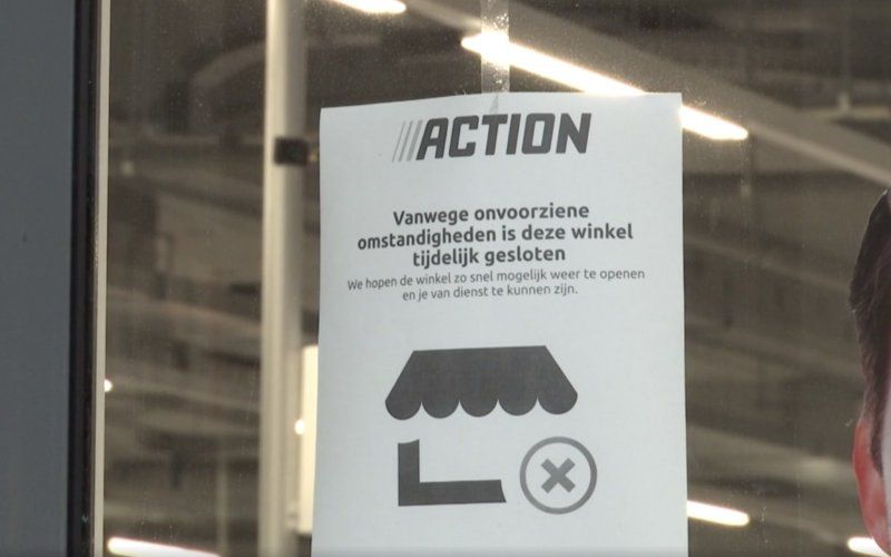 Coronabesmetting in Action in Antwerpen, winkel meteen gesloten
