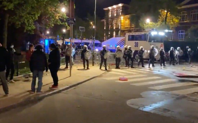 Opnieuw confrontatie tussen feestvierders en politie in Brussel