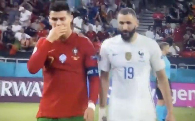 Kijkers schrikken van wat Ronaldo en Benzema deden: "Echt ongelofelijk" (VIDEO)