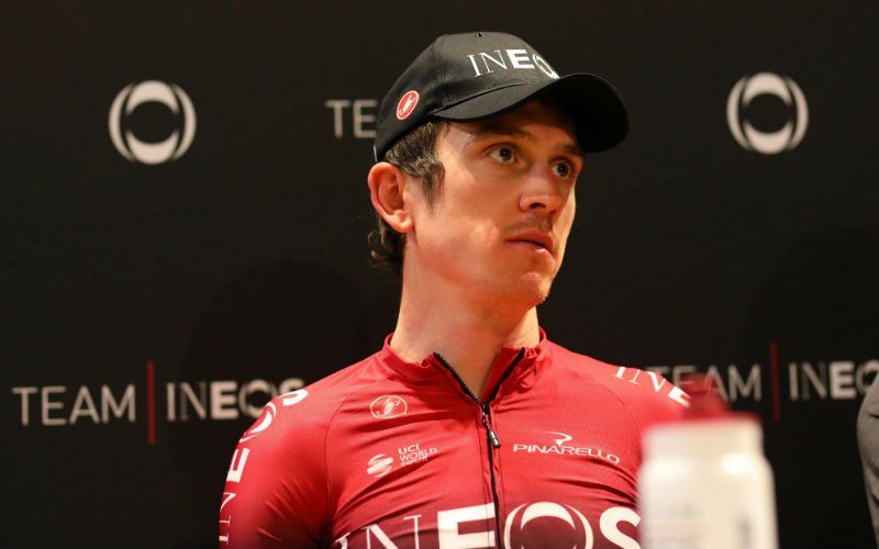 Geraint Thomas komt ten val in Tour de France