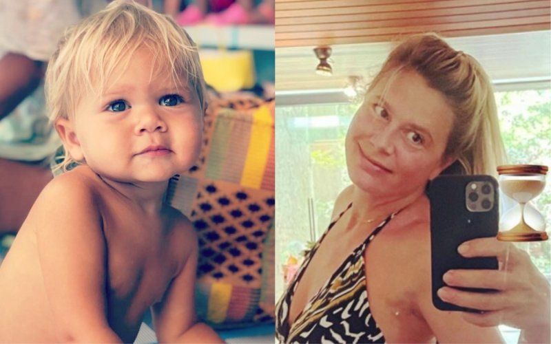 Nathalie Meskens deelt zalige video in zwembad met dochtertje Loé