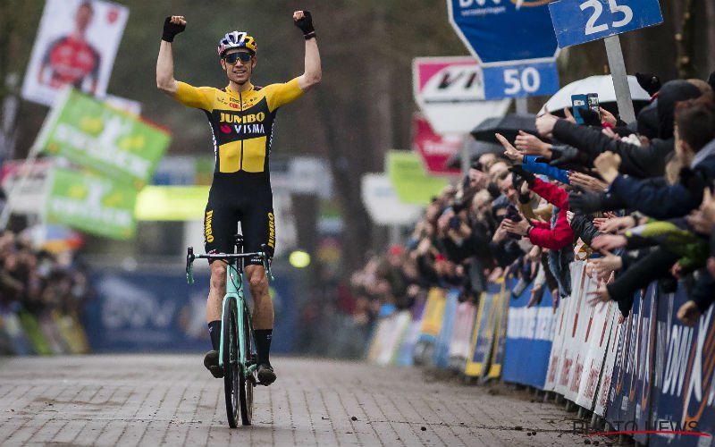 Wout van Aert wint voor het eerst na zijn zware val: "Dat voelt echt niet aangenaam"