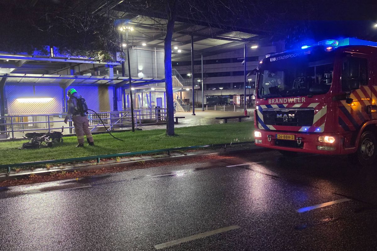 Fatbike in brand in fietskelder Ziekenhuis Gelderse Vallei