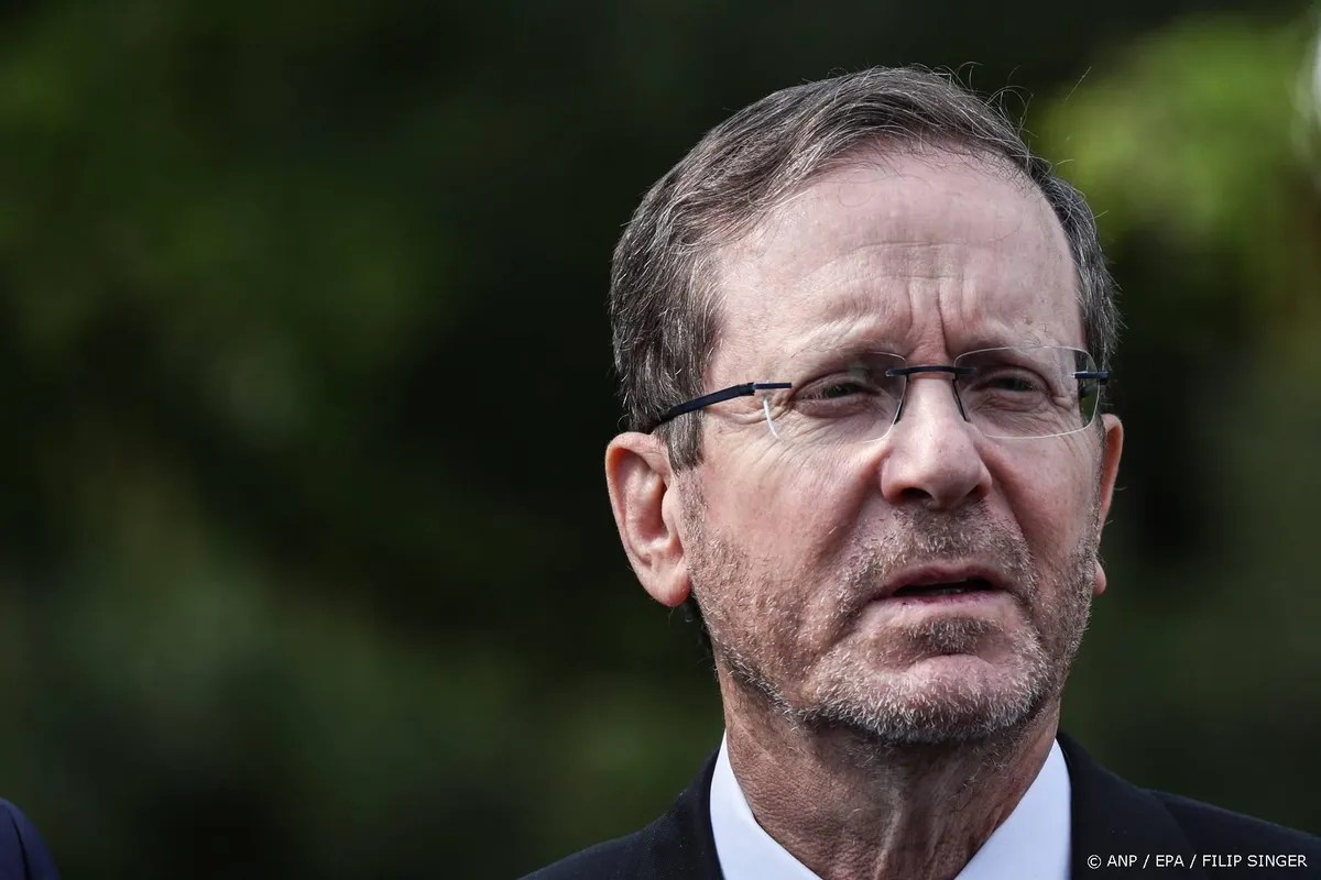 Israëlische president voor het eerst in Gaza sinds begin oorlog