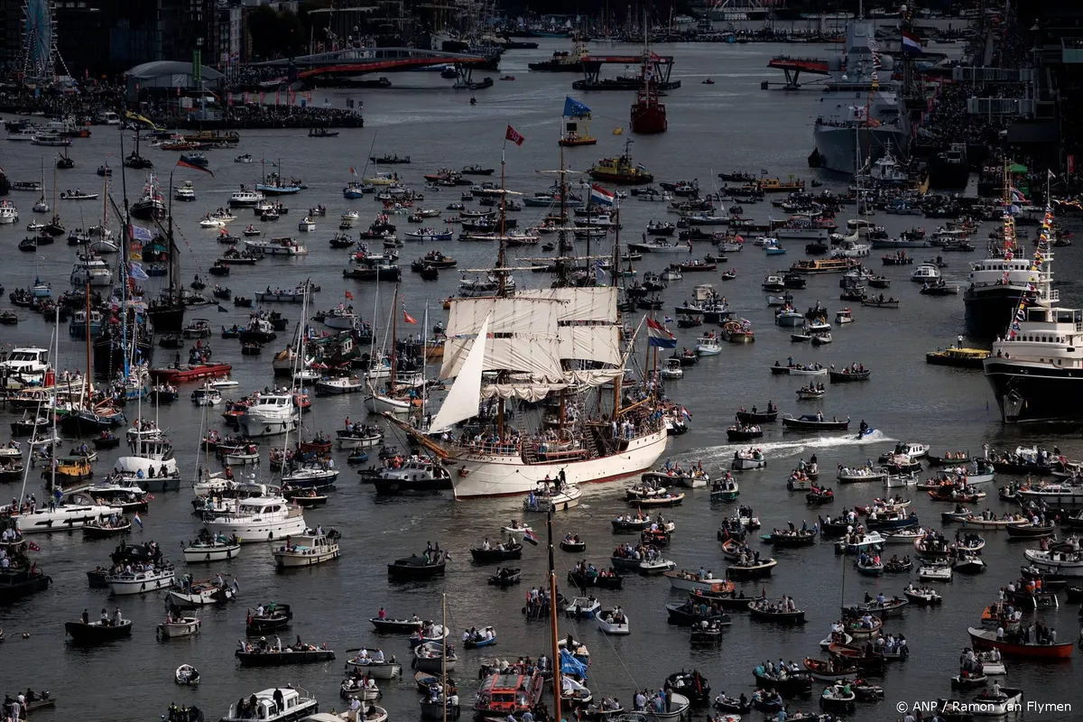 Rond de 2,5 miljoen bezoekers voor SAIL in Amsterdam