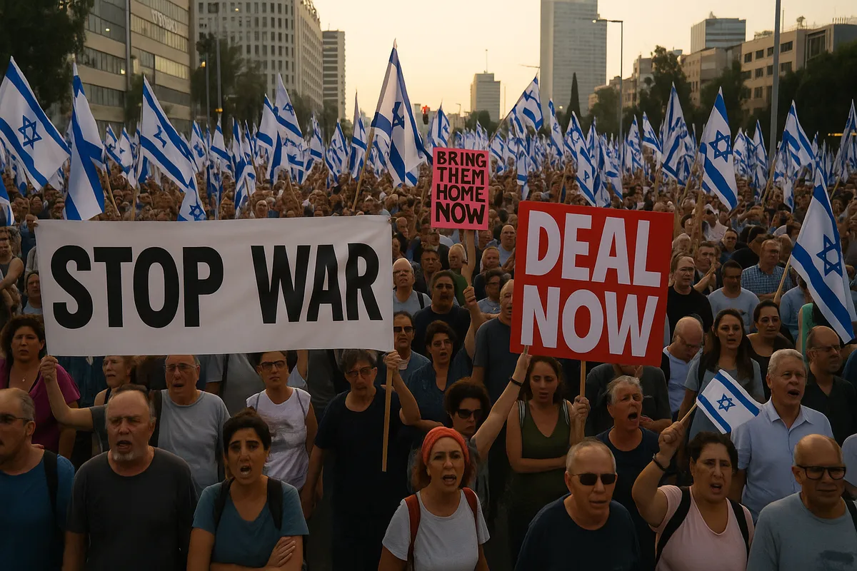 Massaal protest in Tel Aviv: Israëliërs verzetten zich tegen Netanyahu’s oorlog in Gaza