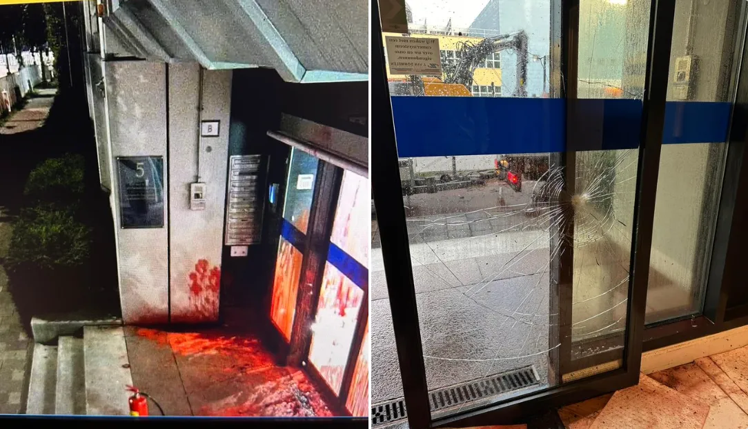 Vandalizirana izraelska ambasada v Haagu, aretirane tri osebe