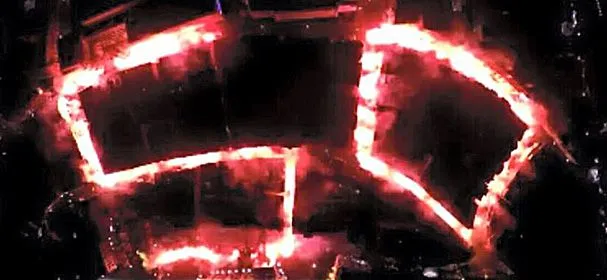 Nagenieten: Foto's en video's pyro-actie 50-jarig bestaan FC Twente