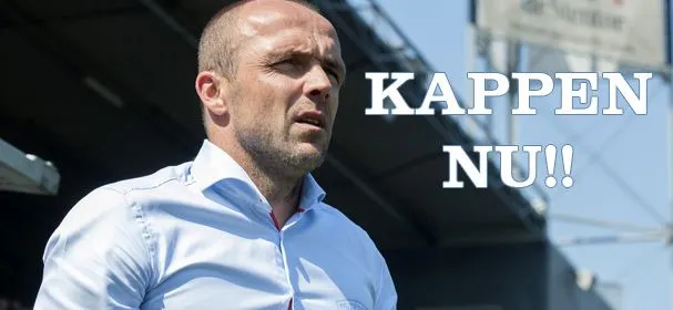 Column: Kappen met Schreuder. NU!