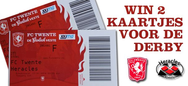 Win 2 kaartjes voor FC Twente - Heracles