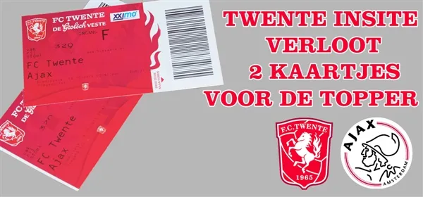 Wij verloten 2 kaartjes voor de topper FC Twente - Ajax