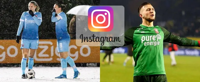Instaweek: Blijdschap na duel tegen NAC, veel sneeuw in topper tegen Ajax