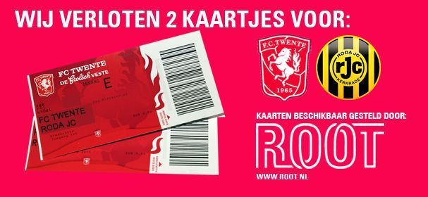 WIN 2 kaartjes voor FC Twente - Roda JC