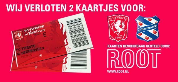 WINNAAR kaartjes FC Twente - sc Heerenveen bekend!