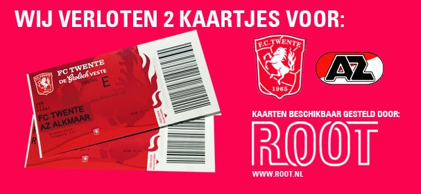 WIN 2 kaartjes voor FC Twente - AZ