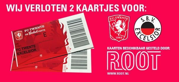 Win 2 kaartjes voor FC Twente - Excelsior