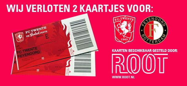WIN!! 2 kaartjes voor FC Twente - Feyenoord