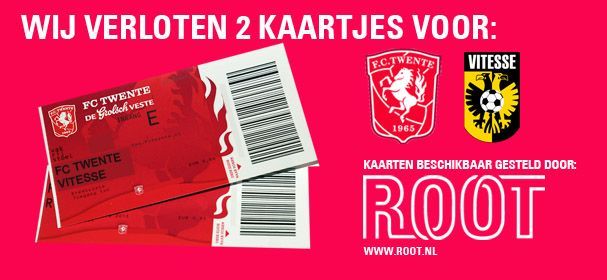 WIN 2 kaartjes voor FC Twente - Vitesse