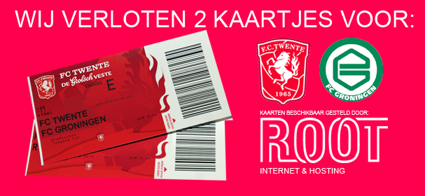 WIN 2 kaartjes voor FC Twente - FC Groningen