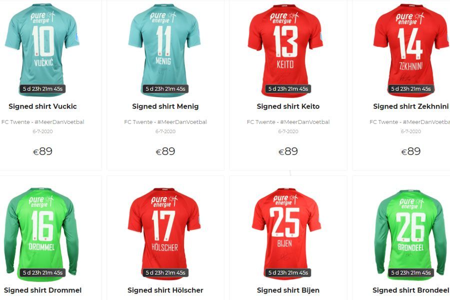 DEADLINEDAY: Je laatste kans om te bieden op unieke FC Twente shirts