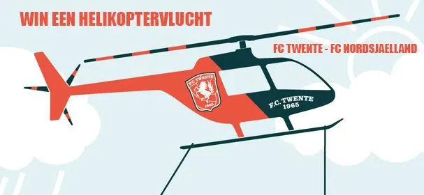 Win een helikoptervlucht en land op het veld bij de oefenwedstrijd tegen Nordsjaelland!