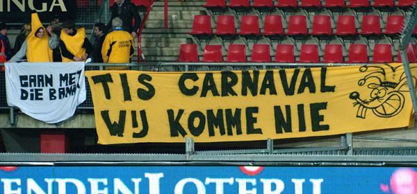 Supporters NAC geen trek in FC Twente