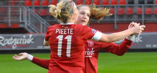 Pieëte redt punt voor FC Twente Vrouwen in Eindhoven