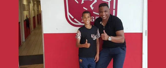 Talent Orie via Facebook op stage bij FC Twente