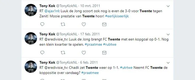 Ophef over nieuwe eSporter wel terecht? Dit tweette Tony Kok óók over FC Twente