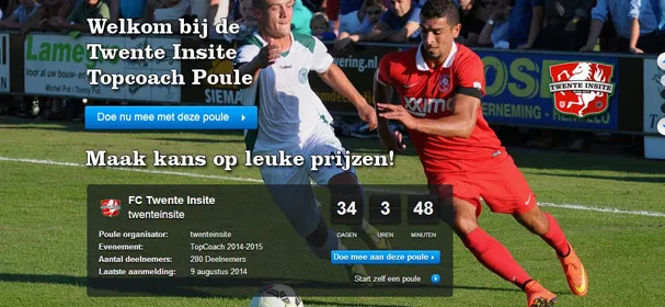 Topcoach 2014-2015, doe mee en win!