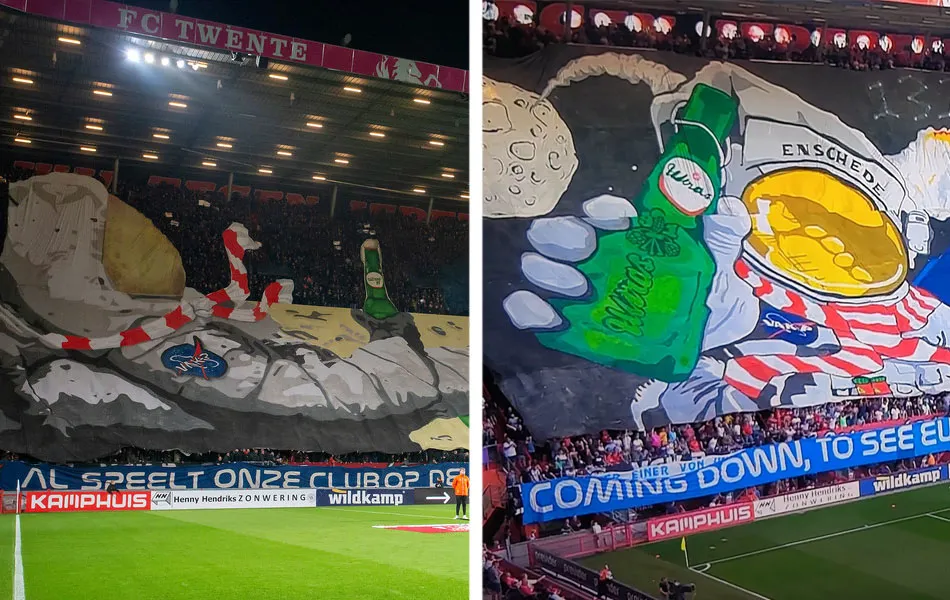 GENIETEN: Ultras Vak-P imponeert met vervolg op sfeeractie uit 2019