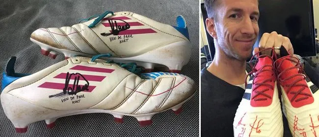 Bijzondere veiling met gesigneerde kicksen van Janko en Van de Paar