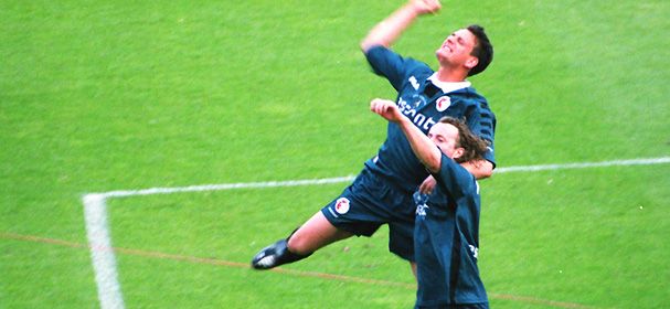 Bekerwinnaars 2001 met All Stars tegen Schalke 04 op Open Dag